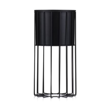 Floreira de metal LOFT 42x20 cm preto