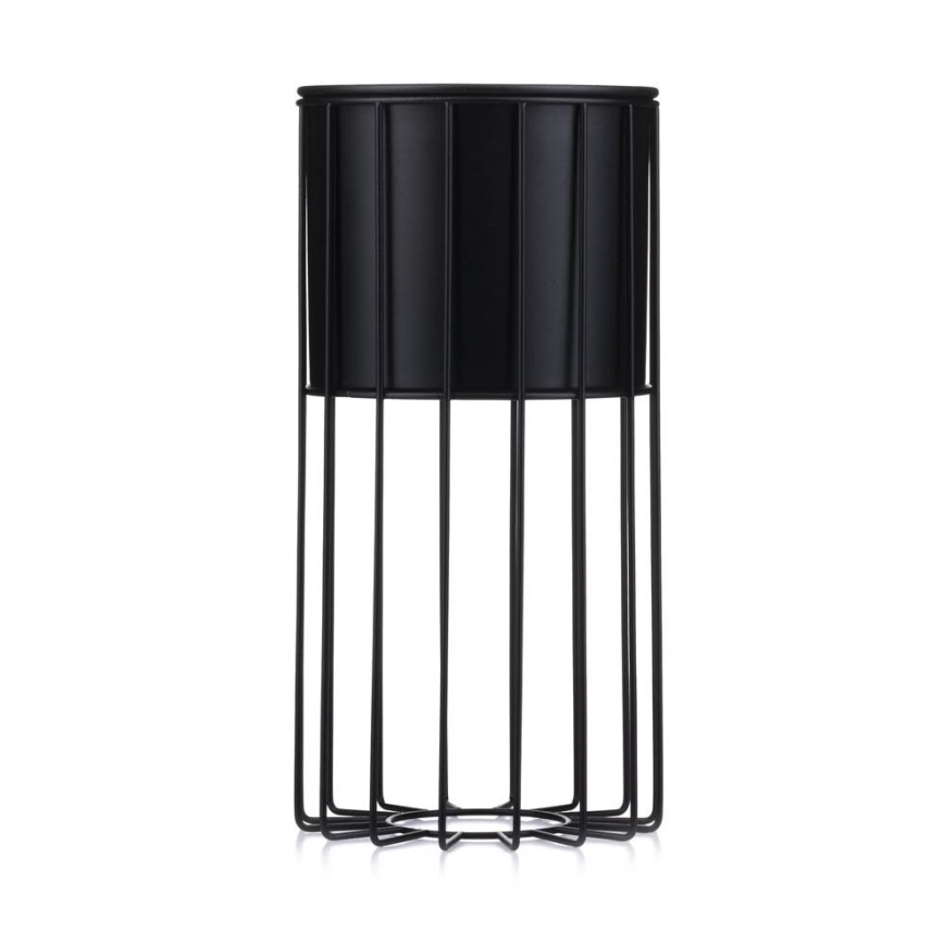 Floreira de metal LOFT 42x20 cm preto