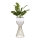 Floreira de metal LOFT 46x20 cm dourada/branco
