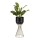 Floreira de metal LOFT 46x20 cm dourada/preto