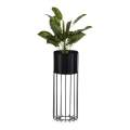 Floreira de metal LOFT 55x20 cm preto