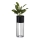 Floreira de metal LOFT 55x20 cm preto