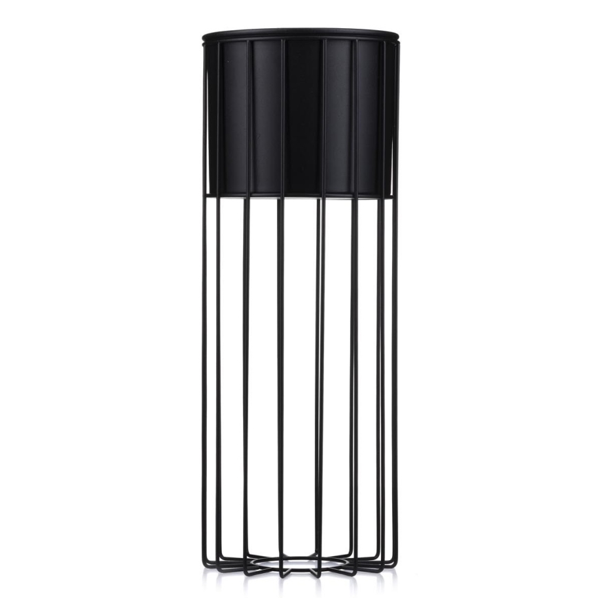 Floreira de metal LOFT 55x20 cm preto