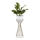 Floreira de metal LOFT 56x20 cm dourada/branco