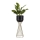 Floreira de metal LOFT 56x20 cm dourada/preto