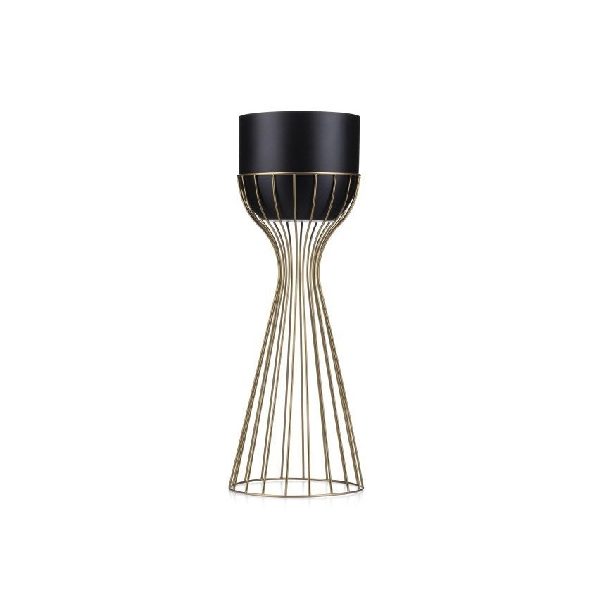 Floreira de metal LOFT 56x20 cm dourada/preto