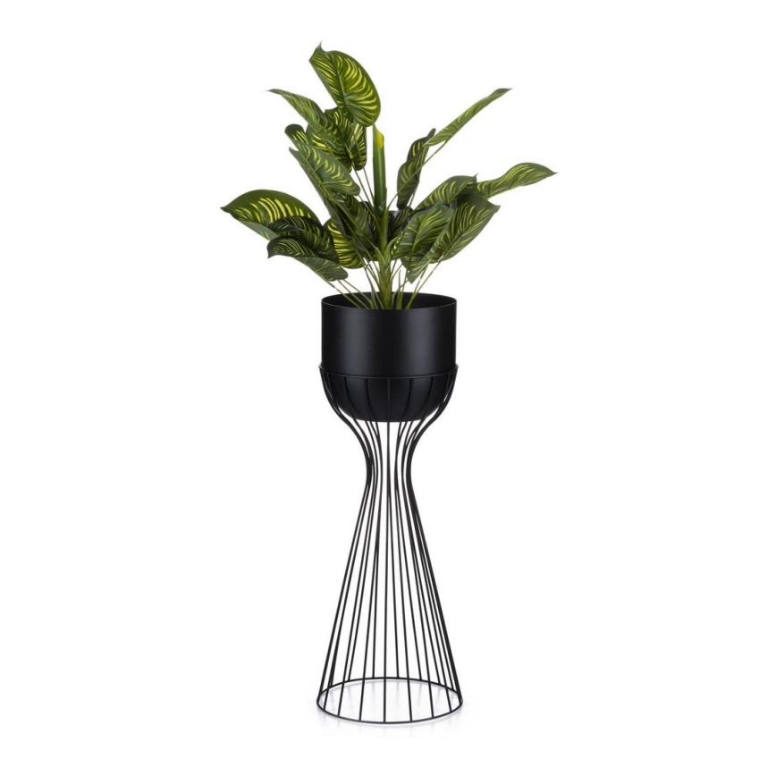 Floreira de metal LOFT 56x20 cm preto