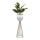 Floreira de metal LOFT 68x20 cm dourada/branco
