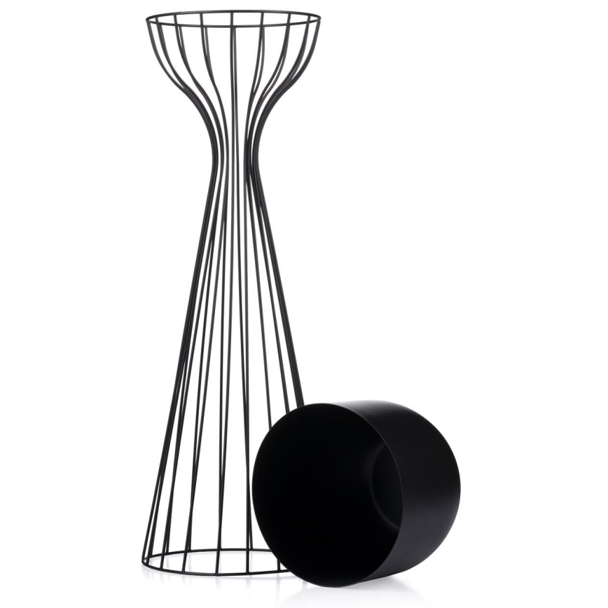 Floreira de metal LOFT 68x20 cm preto