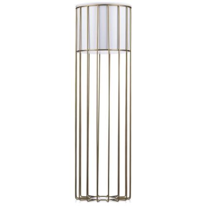 Floreira de metal LOFT 70x20 cm dourada/branco