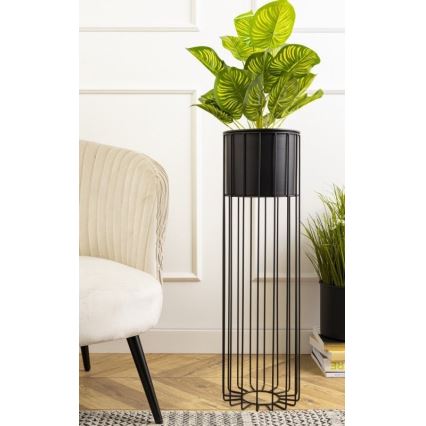 Floreira de metal LOFT 70x20 cm preto