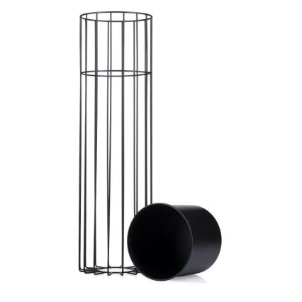 Floreira de metal LOFT 70x20 cm preto