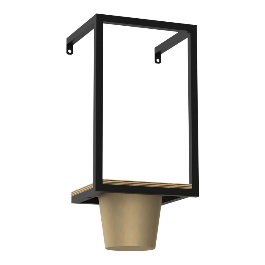 Floreira de parede 38x18 cm dourado