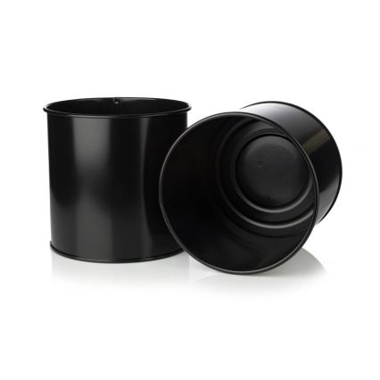 Floreira metálica OSLO 95x17 cm preto/dourado