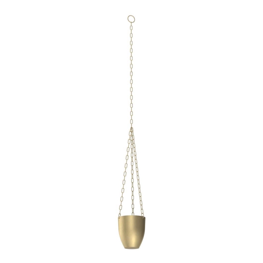 Floreira suspensa 155x17 cm dourado