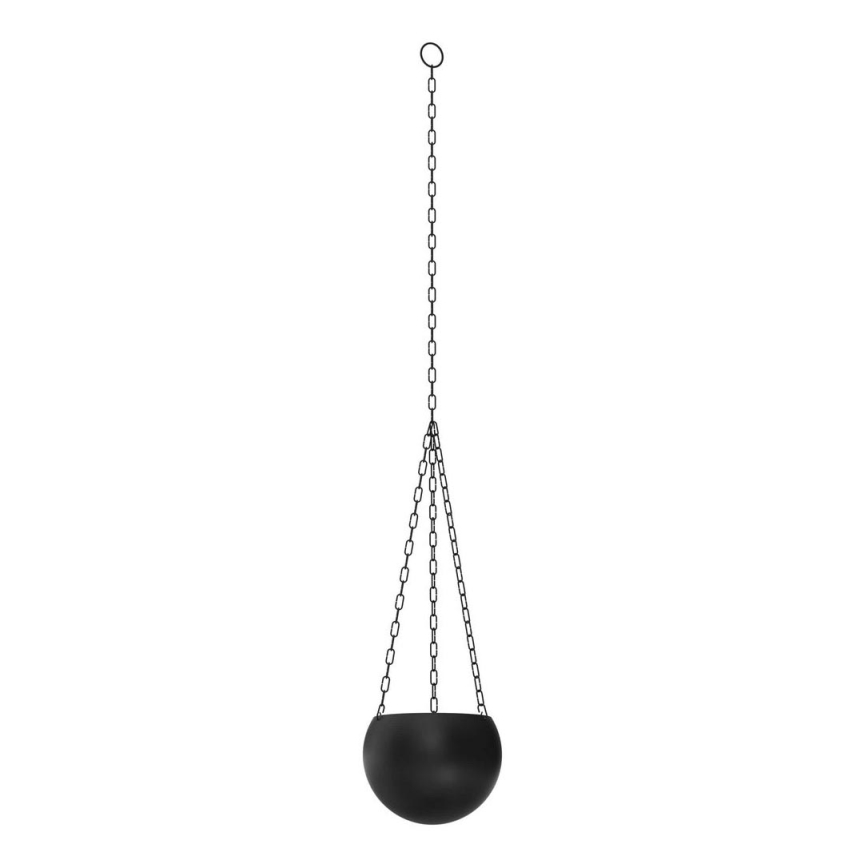 Floreira suspensa 155x27 cm preto