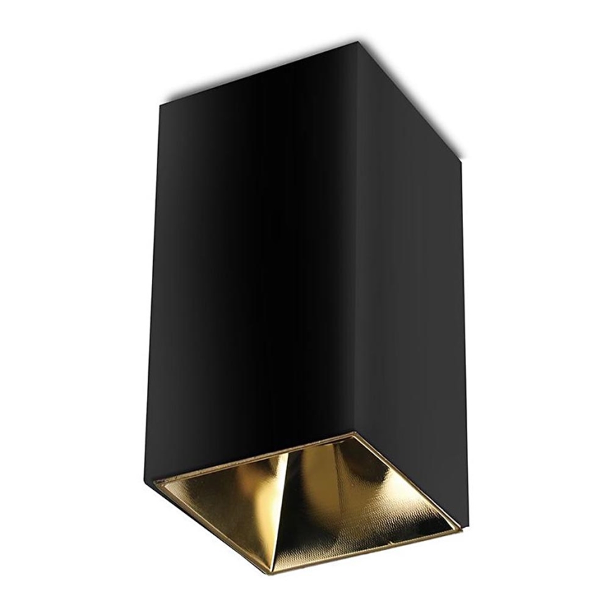 Foco 1xGU10/35W/230V preto/dourado