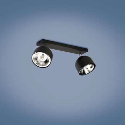 Foco ALTEA 2xAR111 GU10/50W/230V preto