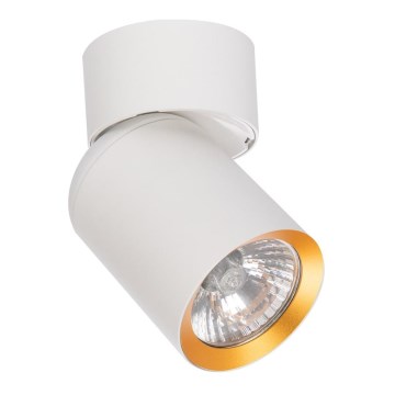 Foco ANDY 1xGU10/8W/230V branco/dourada