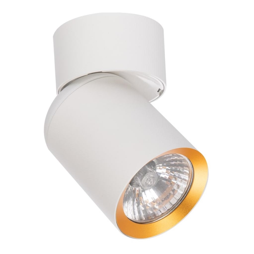 Foco ANDY 1xGU10/8W/230V branco/dourada