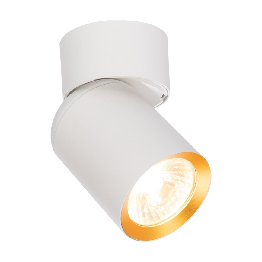 Foco ANDY 1xGU10/8W/230V branco/dourada
