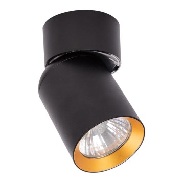 Foco ANDY 1xGU10/8W/230V preto/dourada