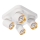 Foco ANDY 4xGU10/8W/230V branco/dourada