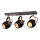 Foco ANICA 3xE14/40W/230V preto/cobre