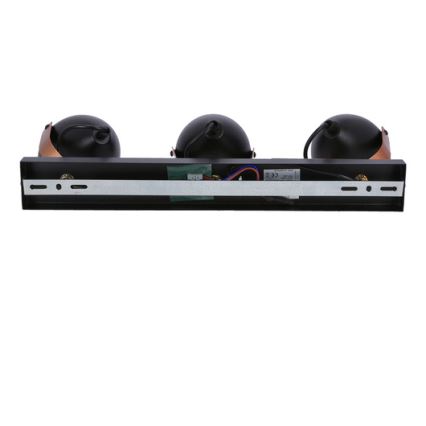 Foco ANICA 3xE14/40W/230V preto/cobre