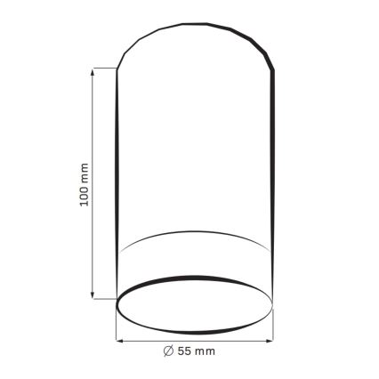 Foco ARRAS 1xGU10/10W/230V preto