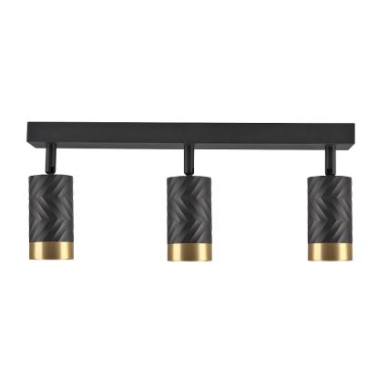 Foco ARRAS 3xGU10/10W/230V preto