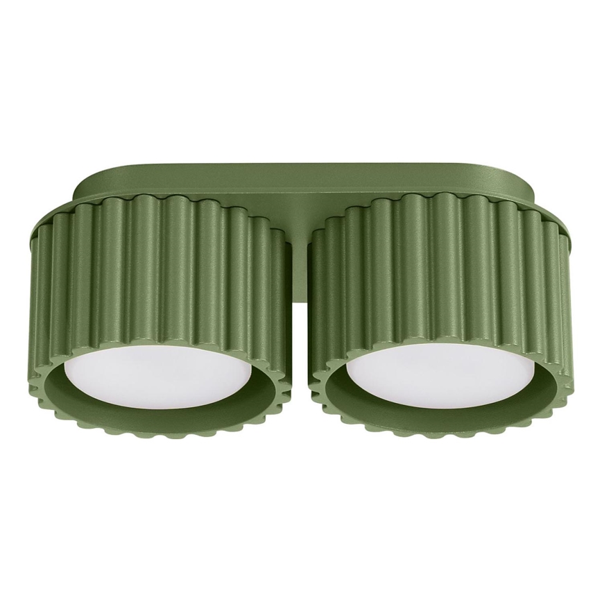 Foco AURA 2xGX53/10W/230V verde