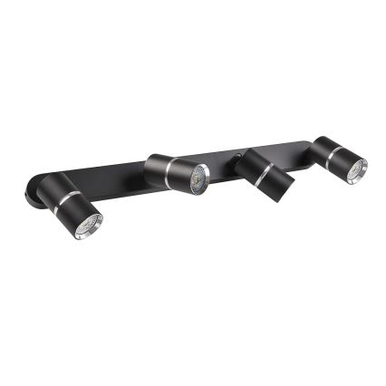 Foco BAMBOO 4xGU10/10W/230V preto