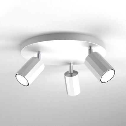Foco BELLO 3xGU10/8W/230V branco