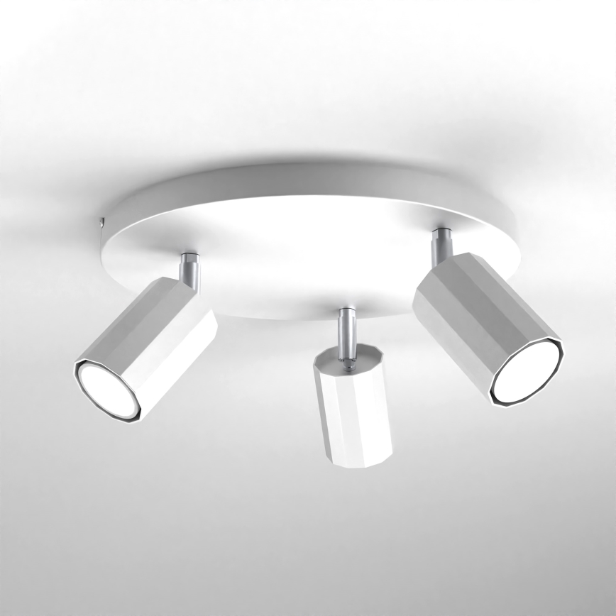 Foco BELLO 3xGU10/8W/230V branco