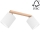 Foco BENITA 2xE27/25W/230V branco/carvalho – FSC certificado