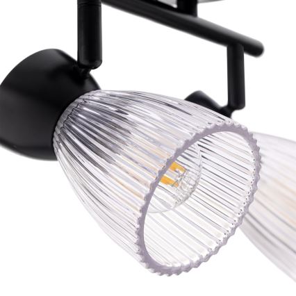 Foco BEST 2xE14/40W/230V preto