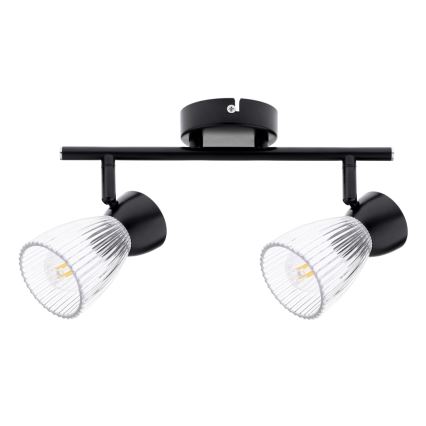 Foco BEST 2xE14/40W/230V preto