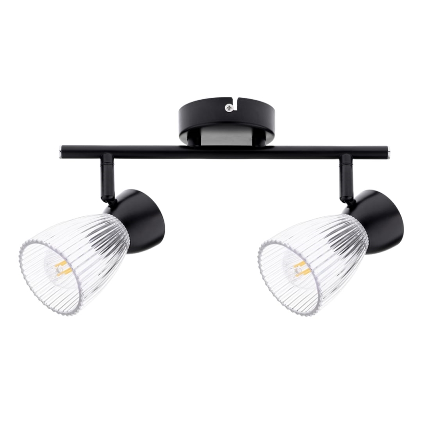 Foco BEST 2xE14/40W/230V preto