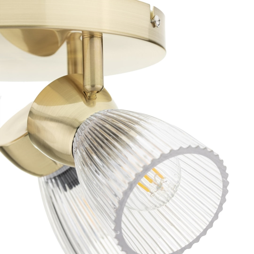 Foco BEST 3xE14/40W/230V dourada