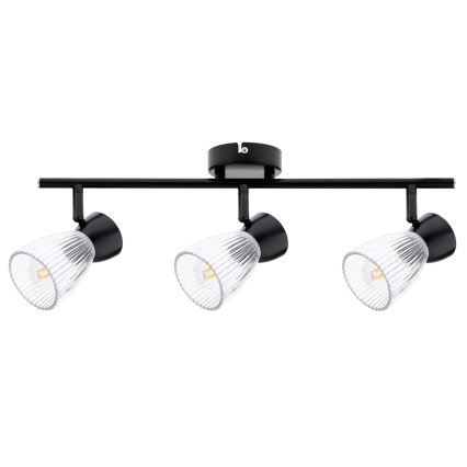 Foco BEST 3xE14/40W/230V preto