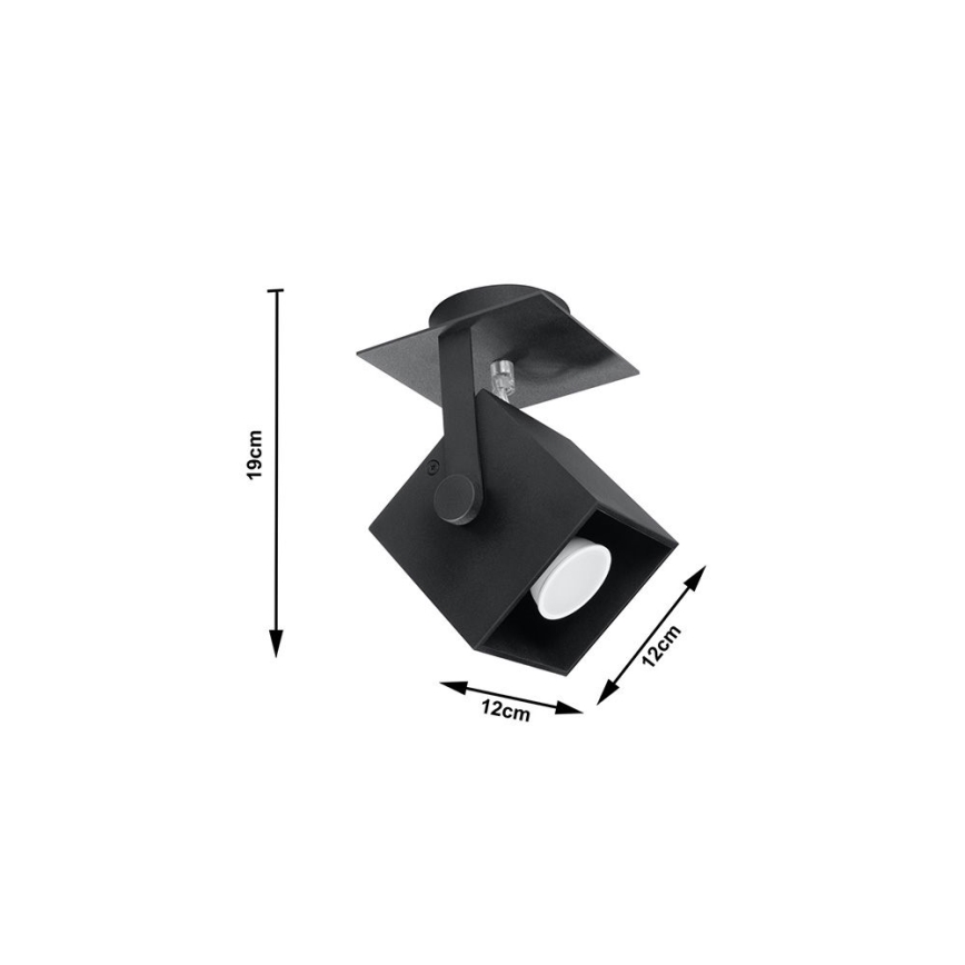 Foco CEDRA 1 1xGU10/40W/230V preto antigo