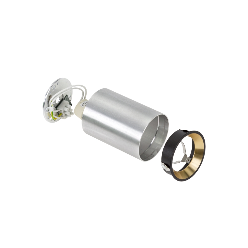 Foco CHLOE 1xGU10/35W/230V redondo cromado mate/dourada