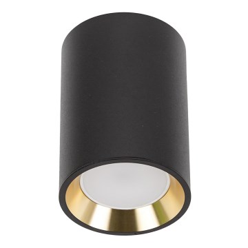 Foco CHLOE 1xGU10/35W/230V redondo preto/dourada