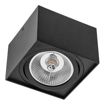 Foco CHLOE AR111 1xGU10/50W/230V angular preto