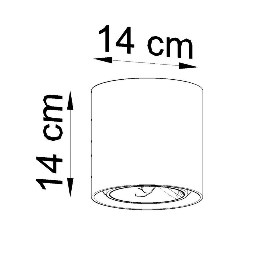 Foco CULLO 1xGU10/ES111/40W/230V