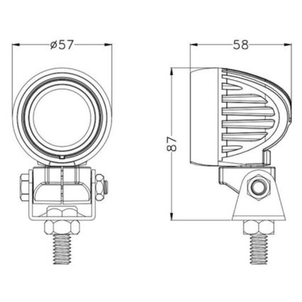 Foco de carro LED OSRAM LED/10W/10-30V IP68 5700K