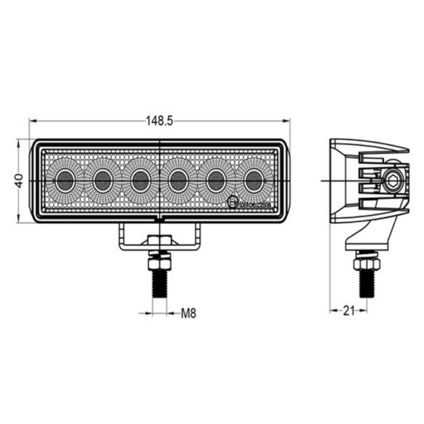 Foco de carro LED OSRAM LED/24W/10-30V IP68 5700K