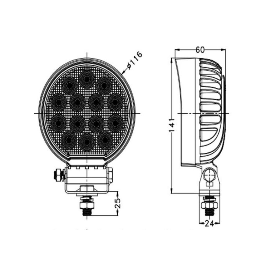Foco de carro LED OSRAM LED/56W/10-30V IP68 5700K