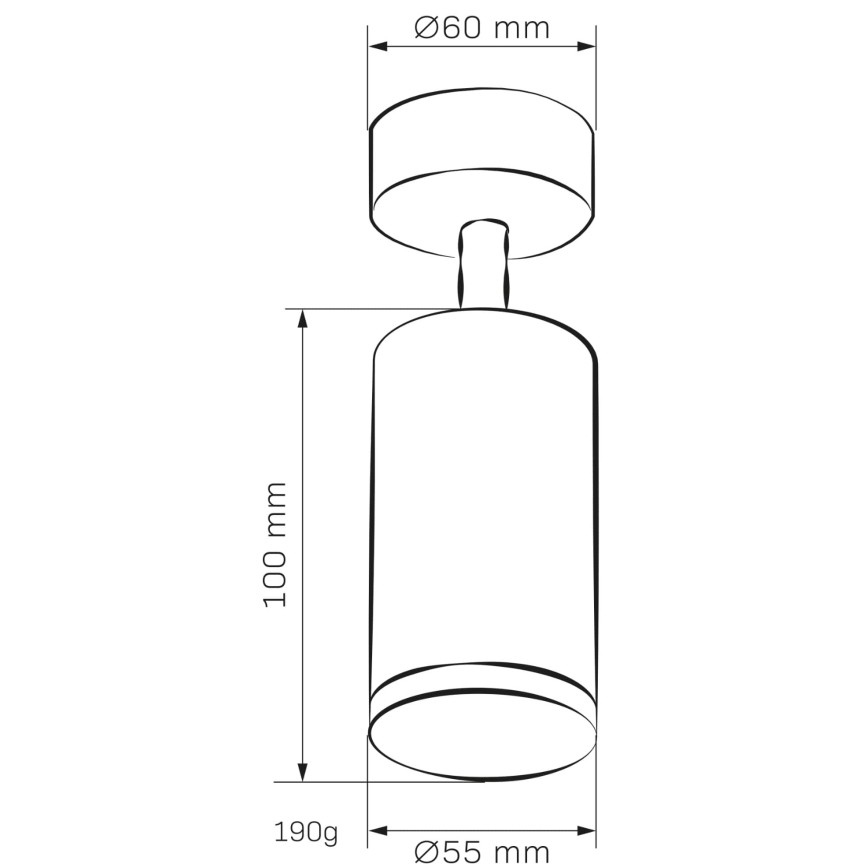 Foco de casa de banho TURYN 1xGU10/10W/230V IP44 branco